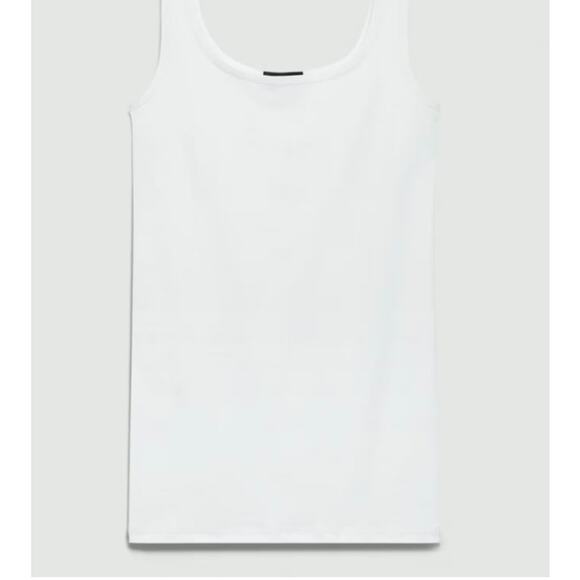 Theory Women's Len Tubular Tank Top White One Size NWT 110 - Picture 7 of 12